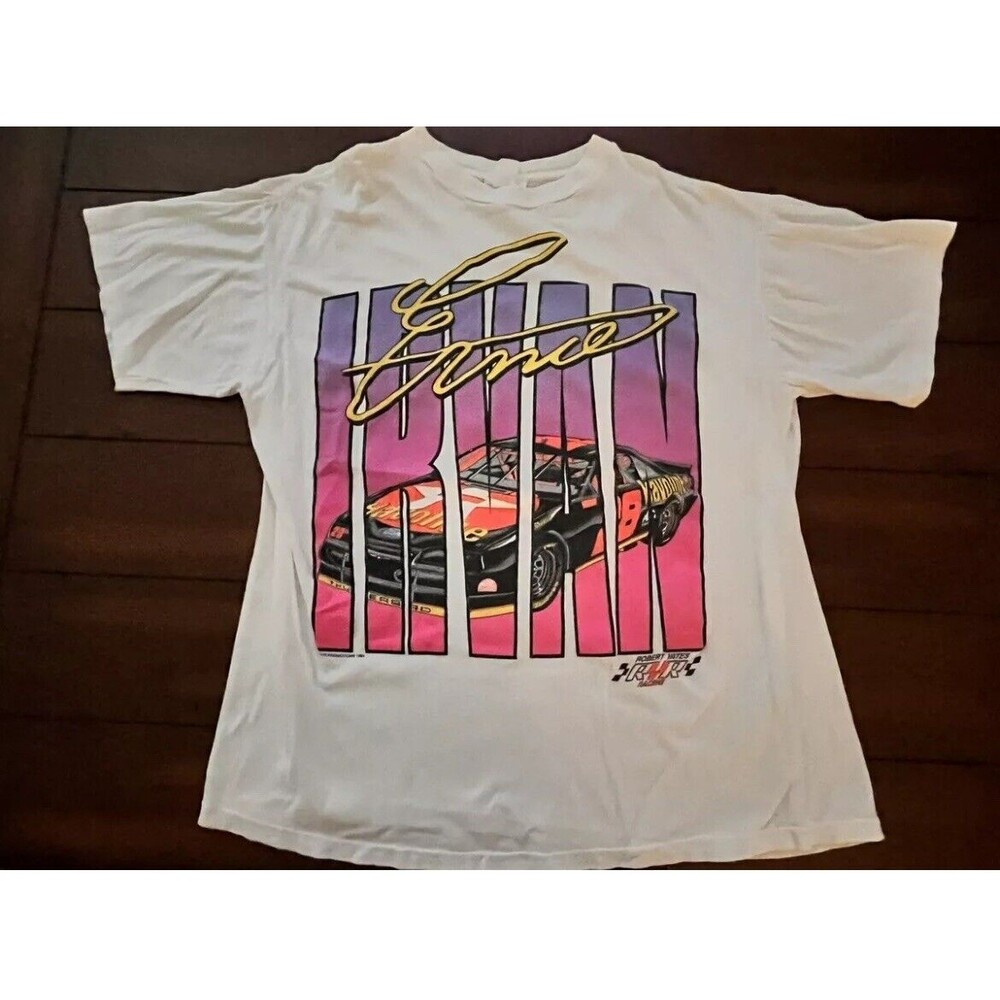 Rare Vintage 1994 Robert Yates Racing Ernie Irvan NASCAR Texaco Shirt LARGE READ